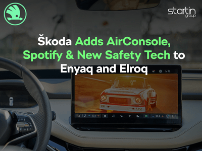 Škoda Adds AirConsole, Spotify & New Safety Tech to Enyaq and Elroq