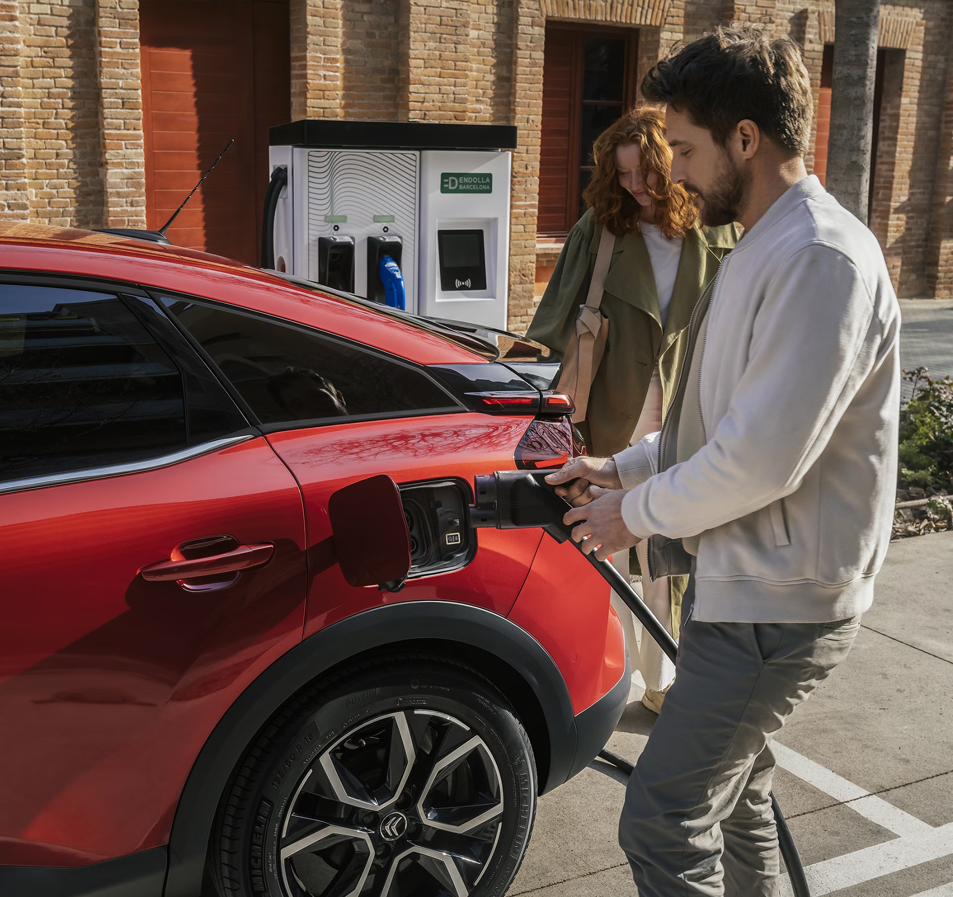 Plugin in a charger into a Kia