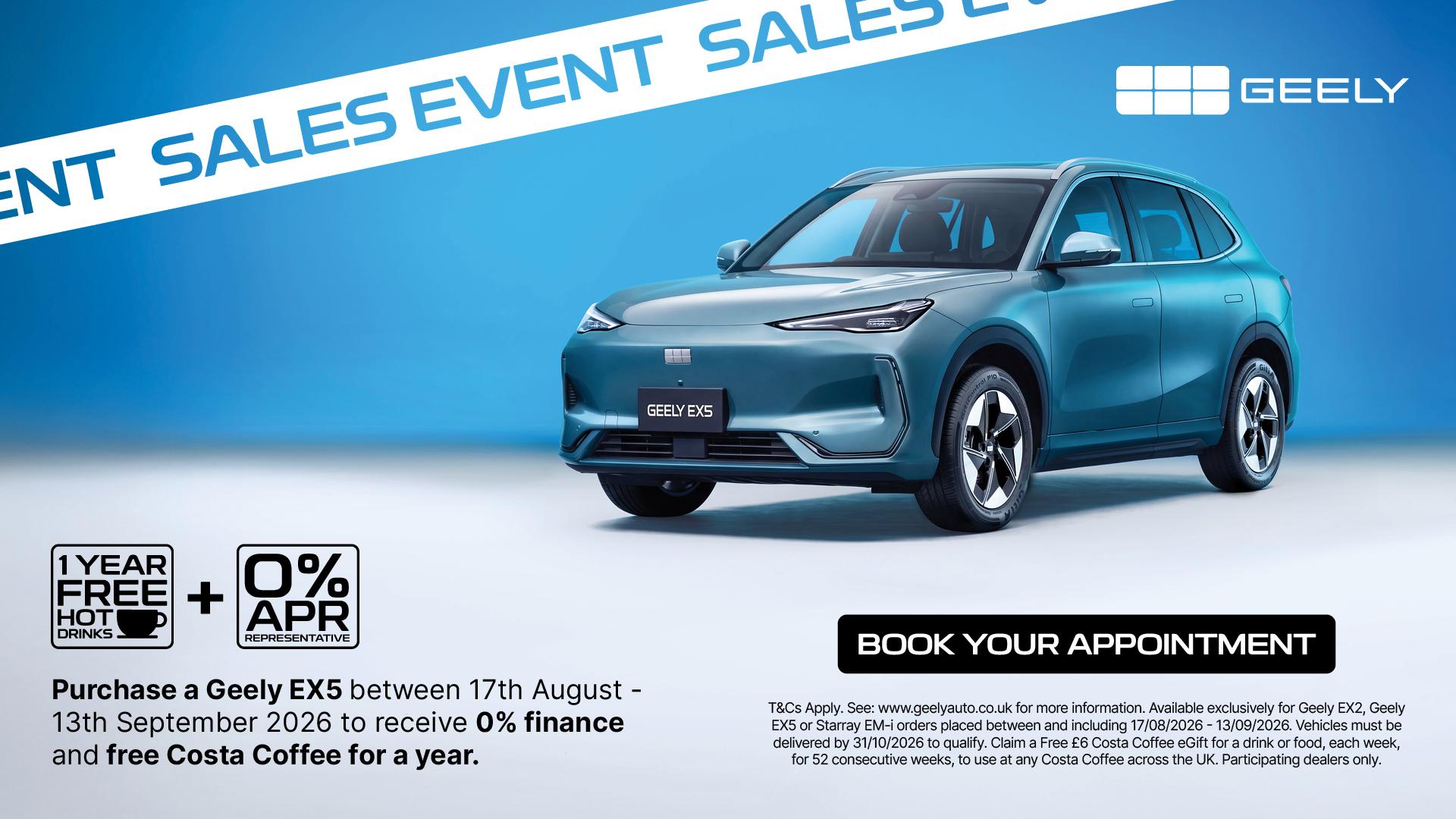 Geely Portsmouth Sales Event