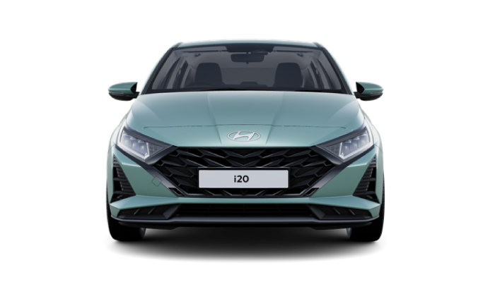 Hyundai i20 in Mangrove Green