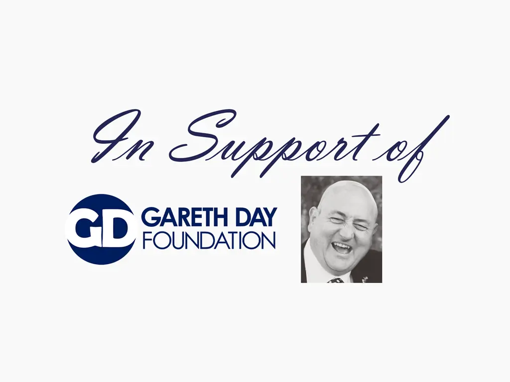 In support of Gareth Day Foundation