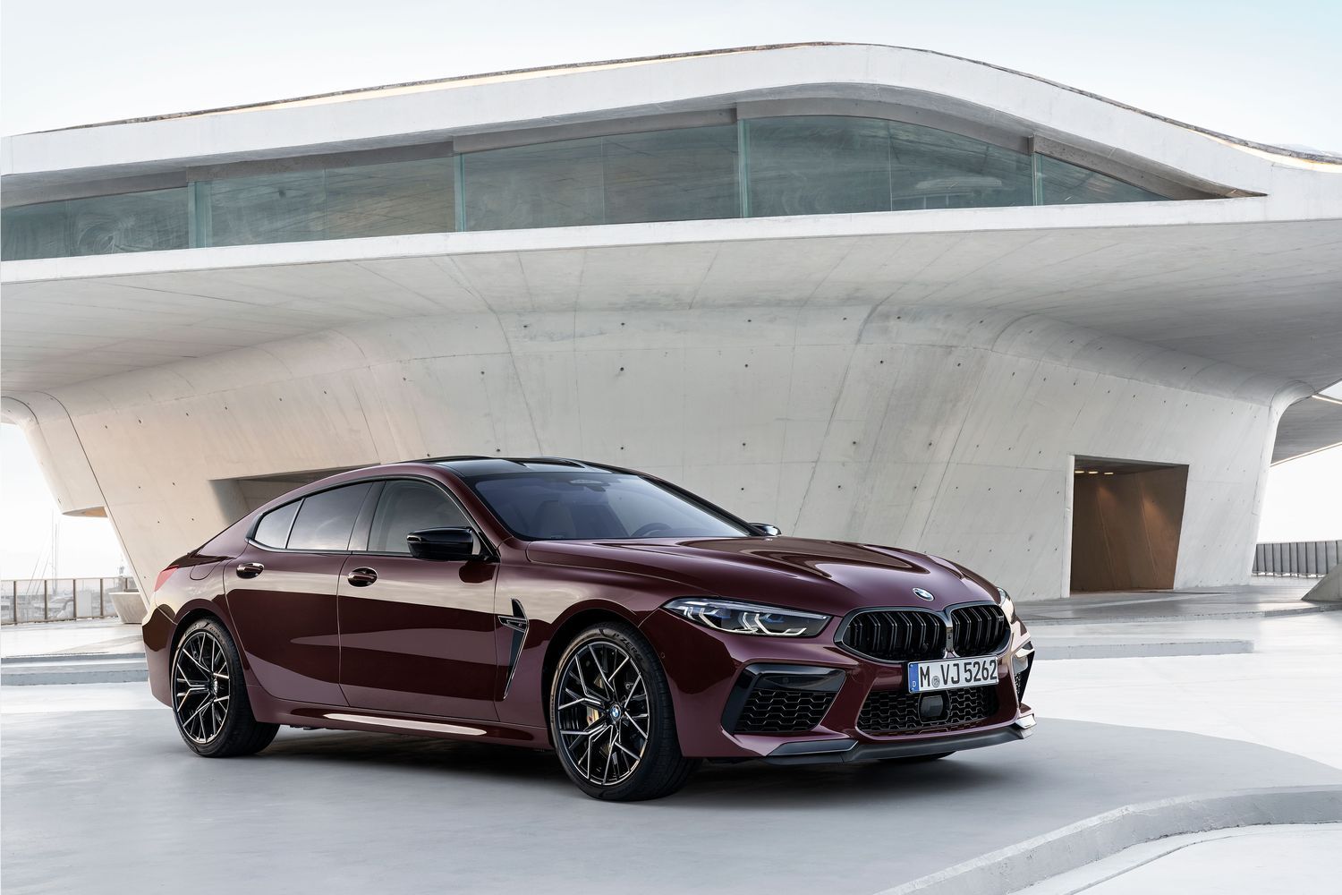New BMW M8 Competition Gran Coupe image of the front of the vehicle