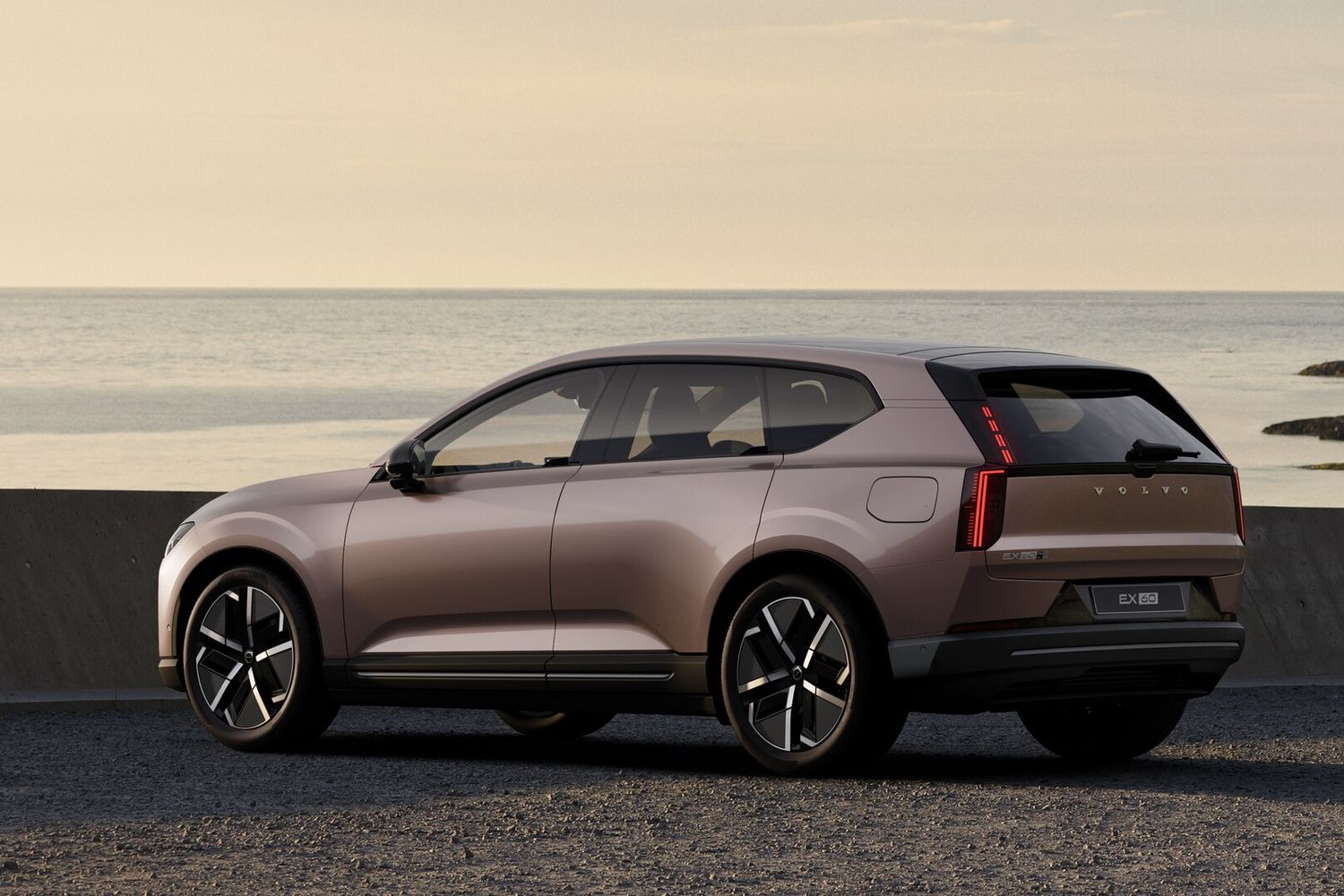 Rear view of the new Volvo EX60