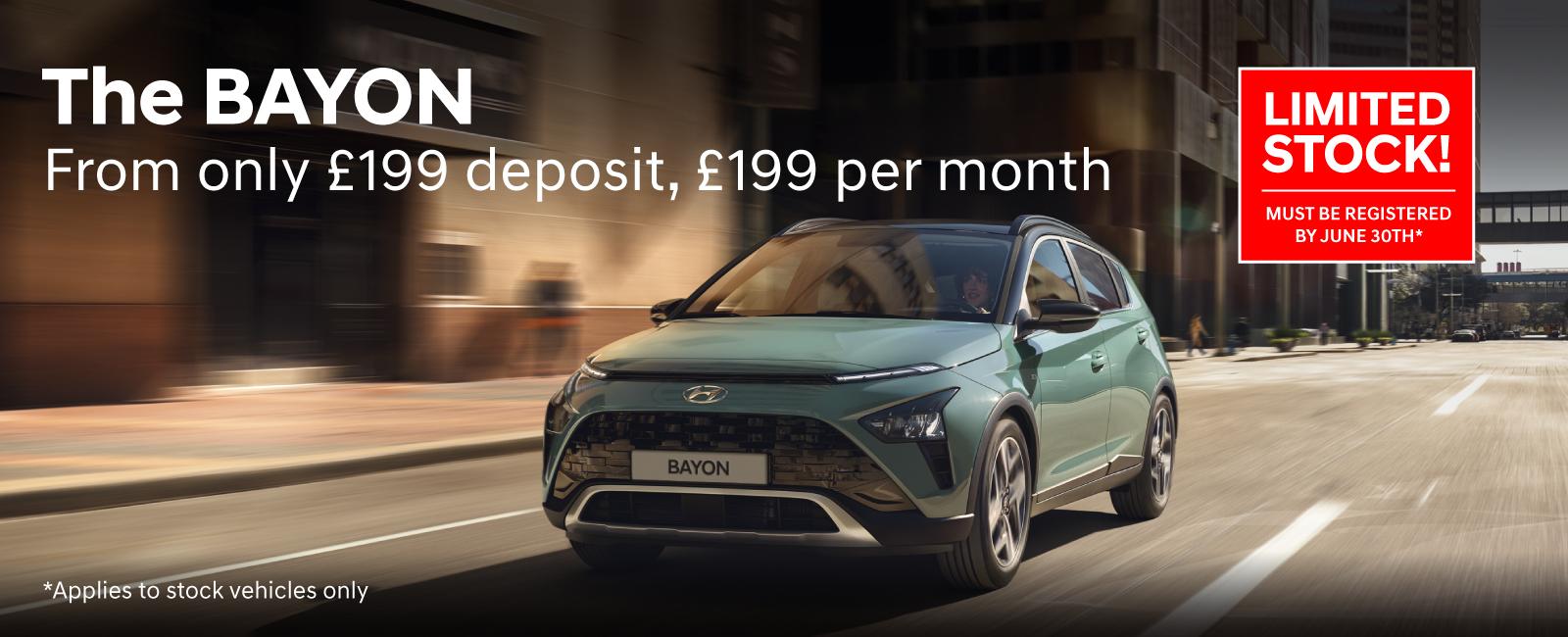 Hyundai BAYON Offer - Hampshire, West Sussex & Surrey