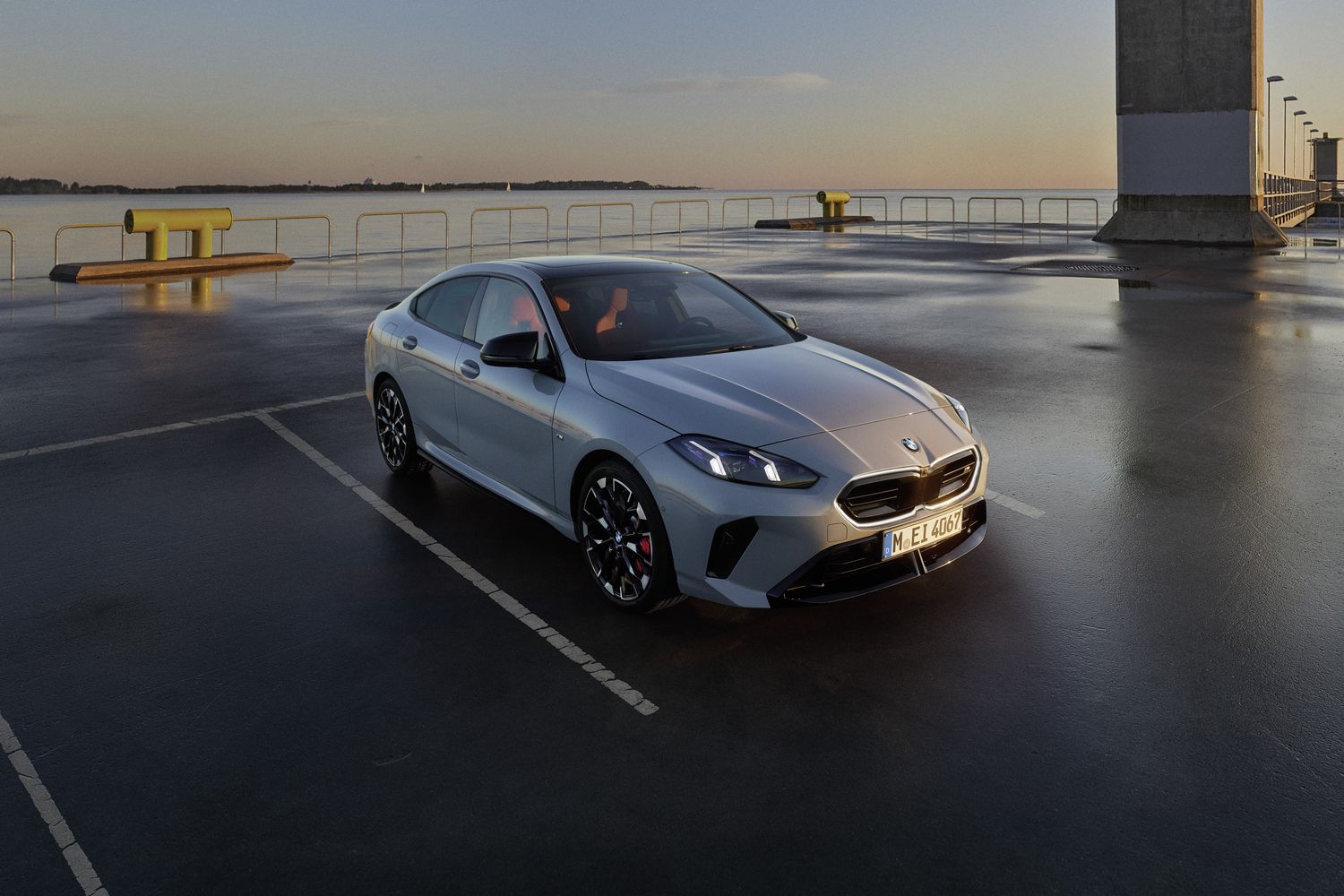 The exterior of the BMW 2 Series Gran Coupe, with distinctive kidney grille.