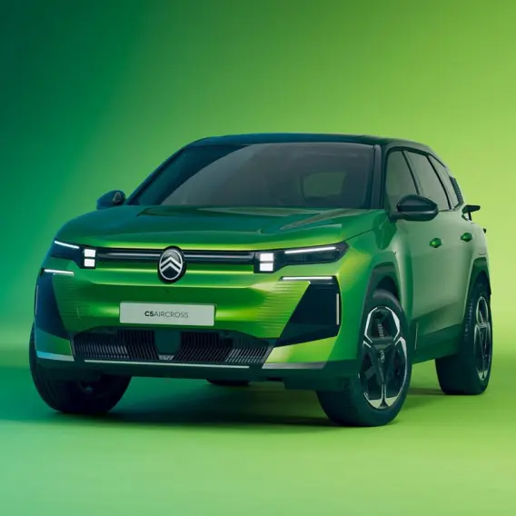 Front view of Green C5 Aircross