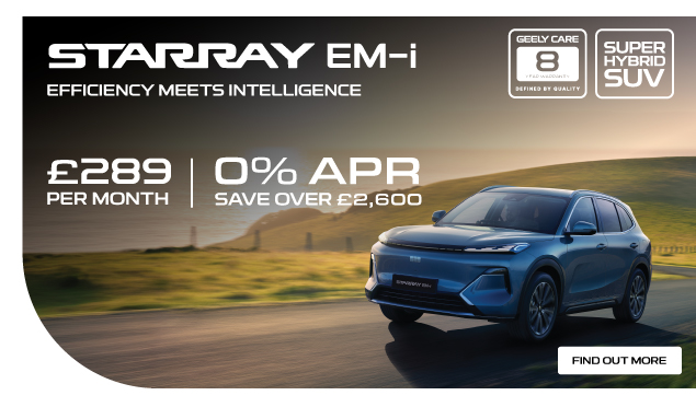 Geely Starray EM-i from only £289 Per Month with 0% APR at Geely Portsmouth