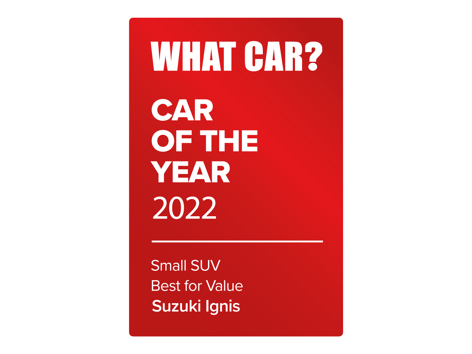 What Car? Best Small SUV for Value 2022 - Suzuki Ignis