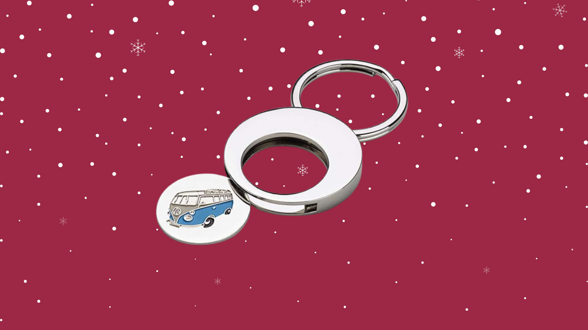 Volkswagen Camper Van Keyring with Shopping Token