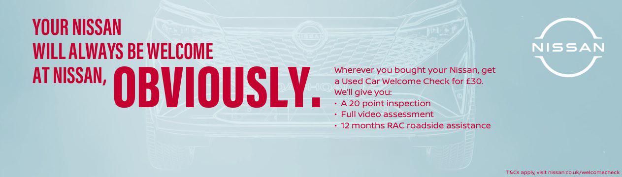 Nissan Welcome check information image