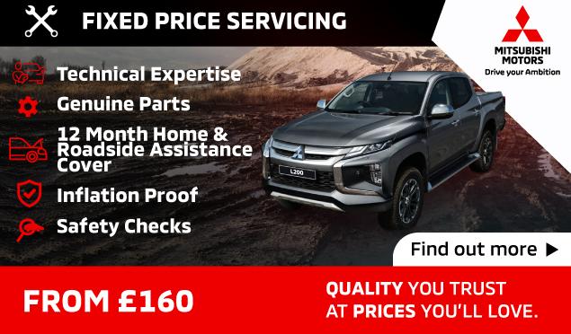 Mitsubishi L200 Fixed Price Servicing from £160