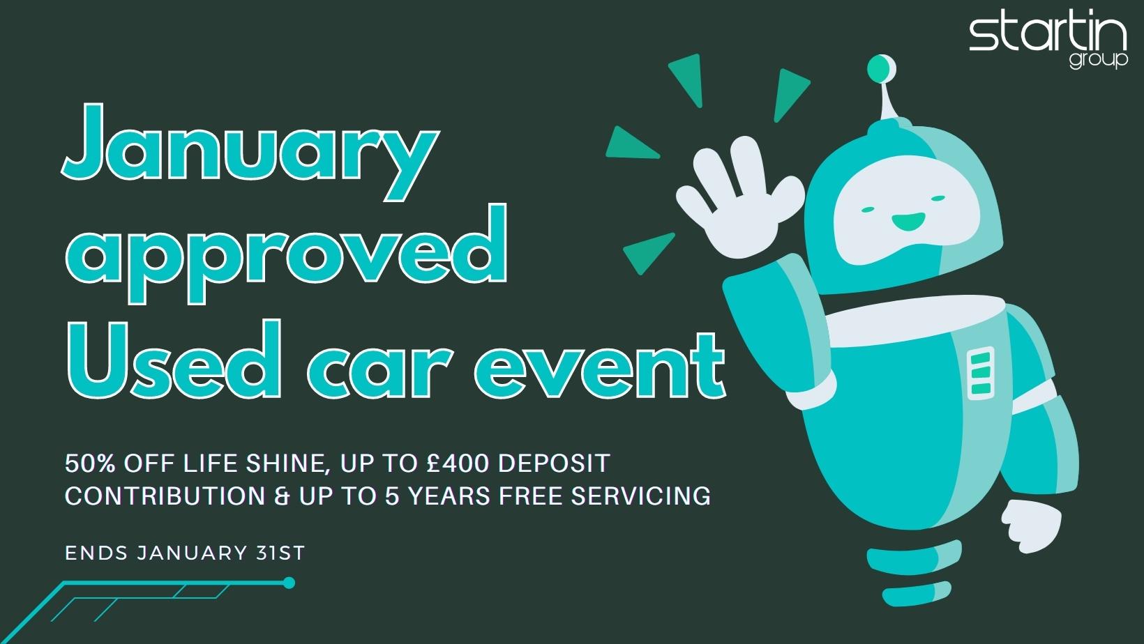 Startin Approved January Used Car Event