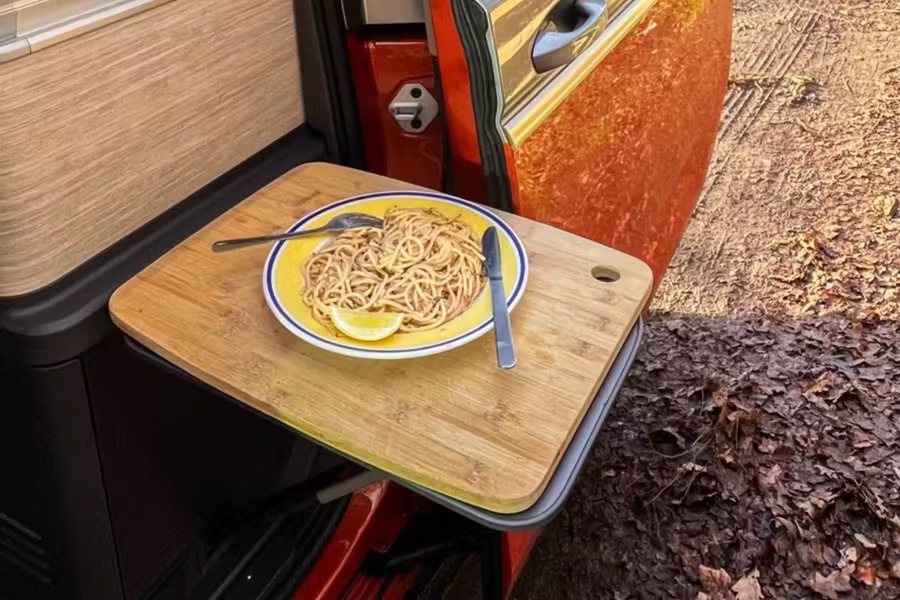 Meal Cooked in Volkswagen California