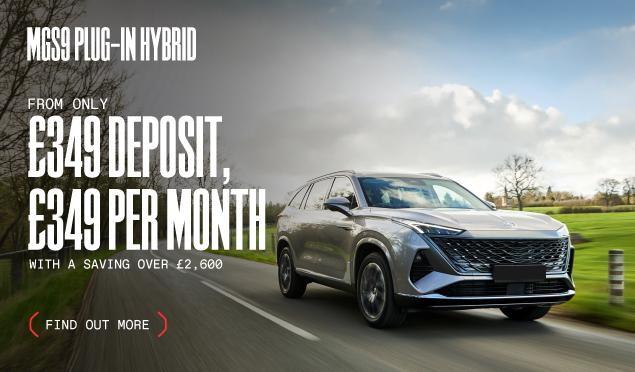 The MGS9 Plug-in Hybrid is available from Richmond MG from only £349 Deposit, £349 Per Month