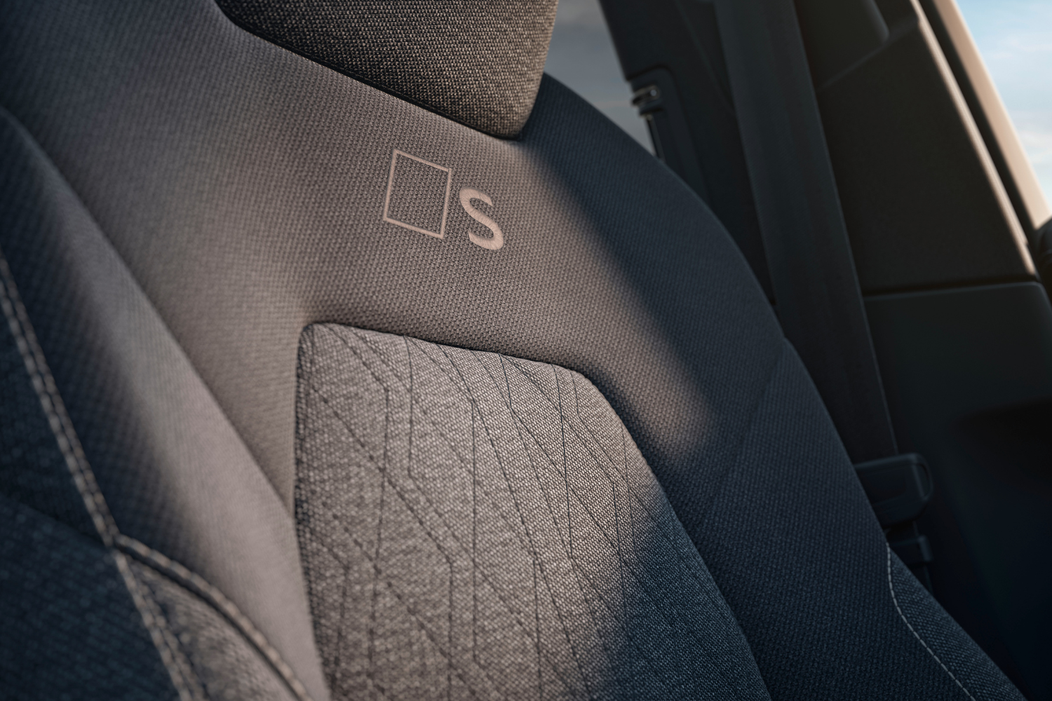The front passenger seats of the new Audi A6 Avant TFSI e, available at Belfast and Portadown Audi.