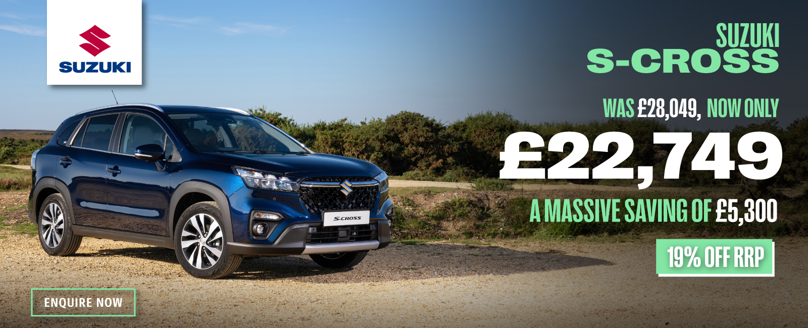 Suzuki S-CROSS - Save £5,300 off RRP