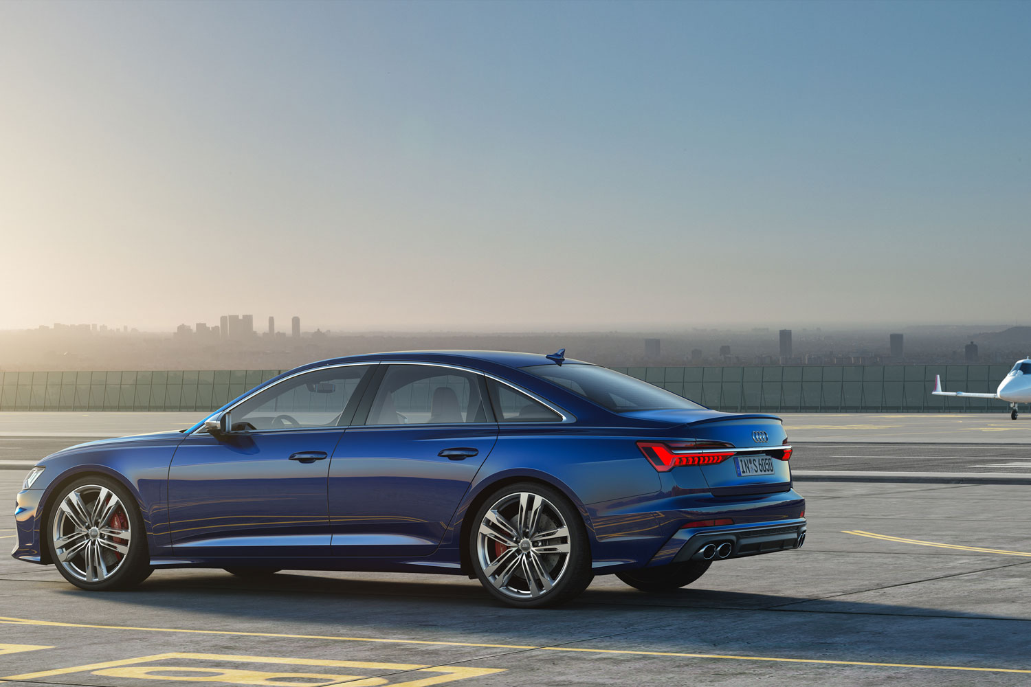New Audi S6 Saloon in blue new design