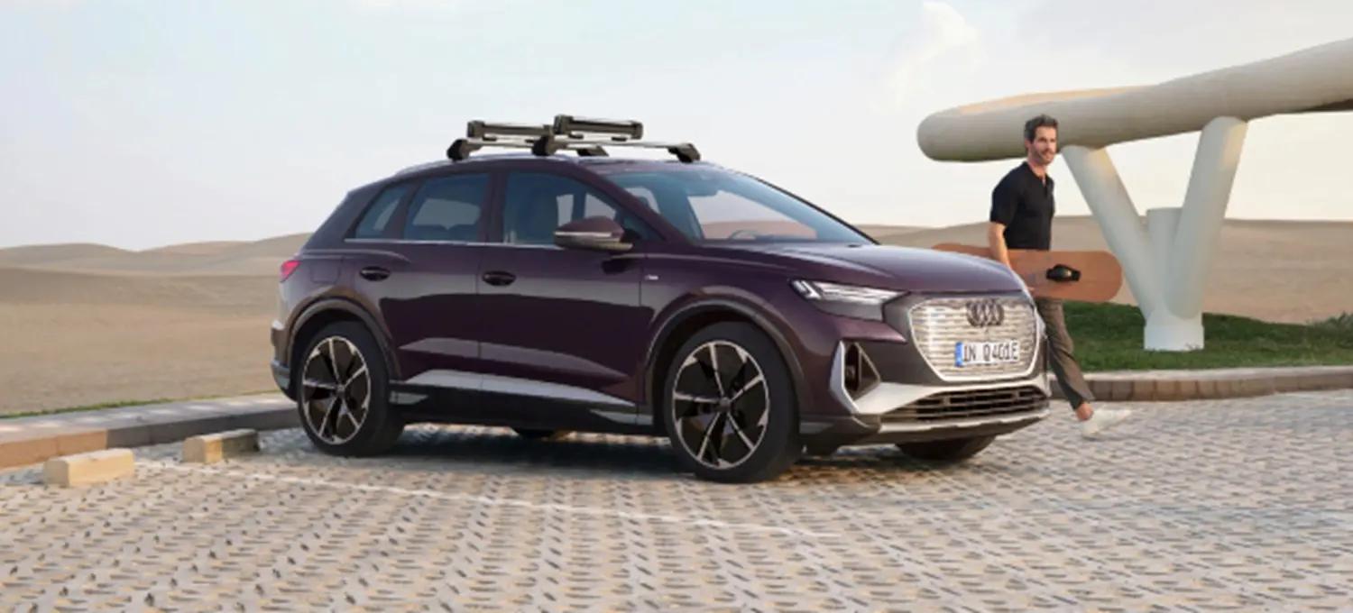 Image of Audi driver having used the My Audi parking assistant