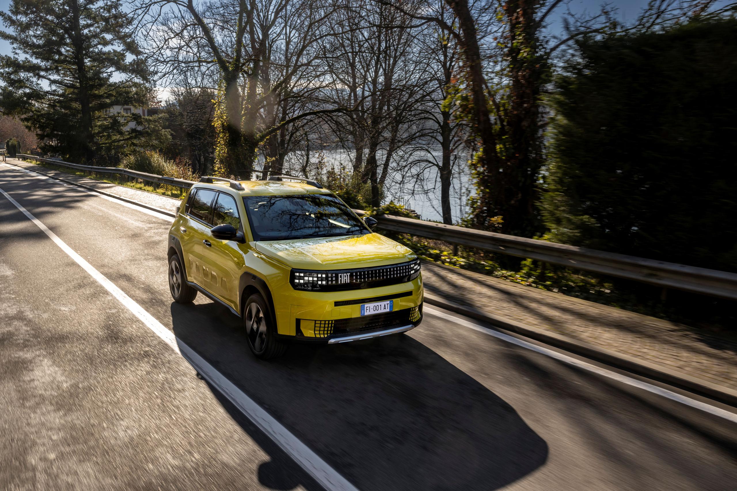 Top view of Fiat Grande Panda