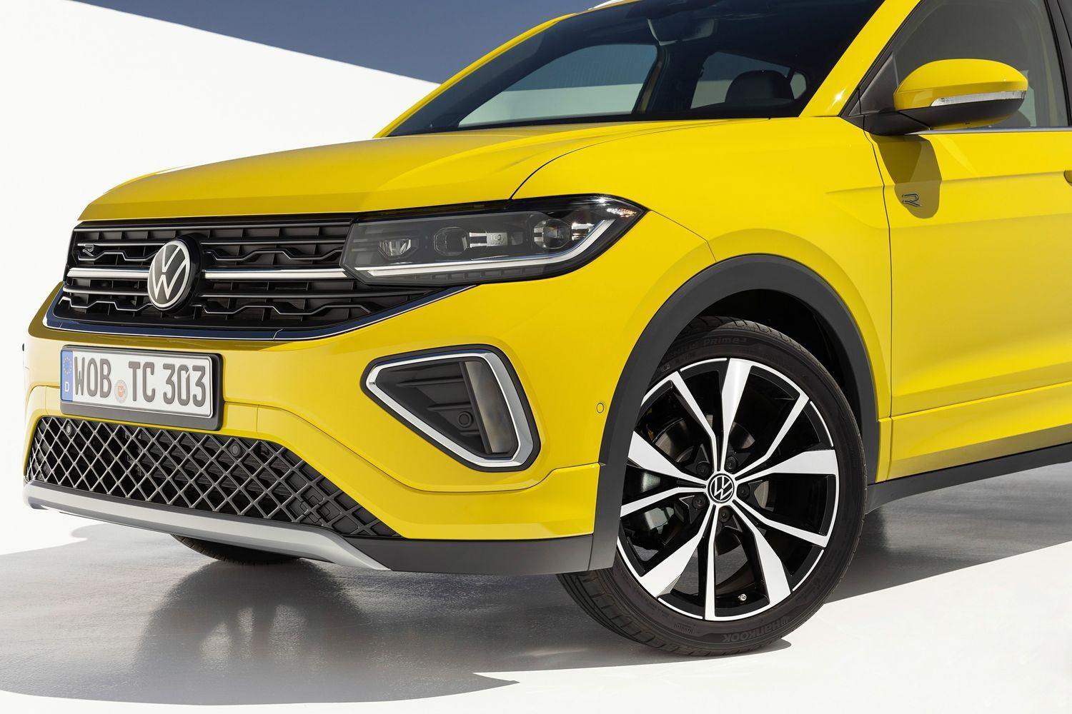 Close-up of the front of the all-new Volkswagen T-Cross R-line