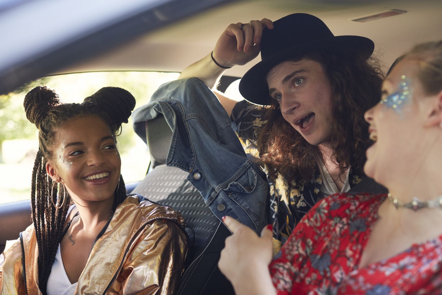 Friends go to festival in Motability WAV