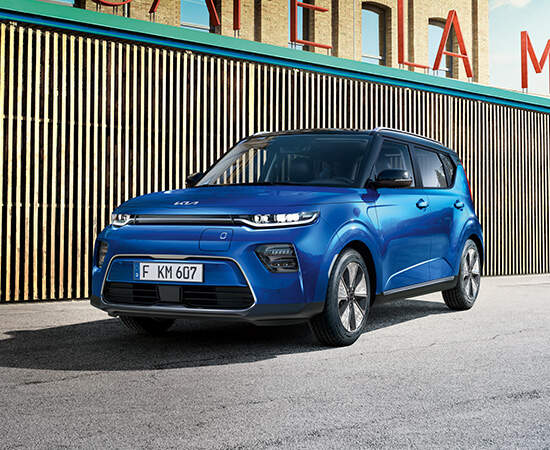 front of kia soul EV