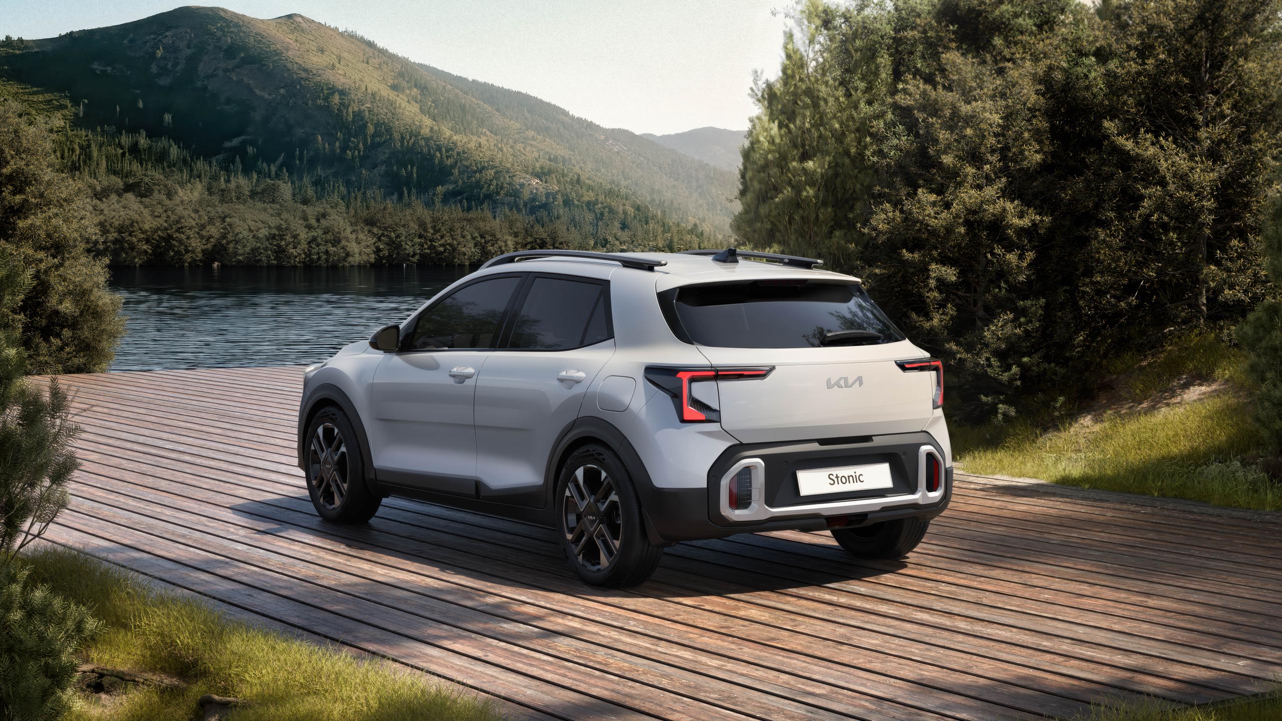 White Green Kia Stonic