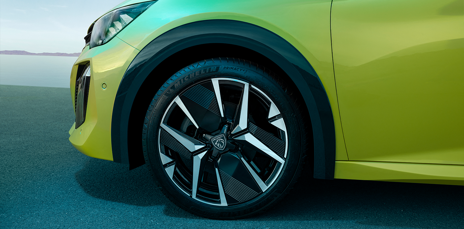 Lime Green Peugeot 208