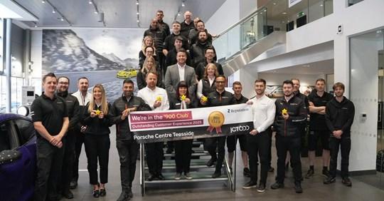 Porsche Centre Teesside and Approved Centre Doncaster Best in UK for Customer Experience