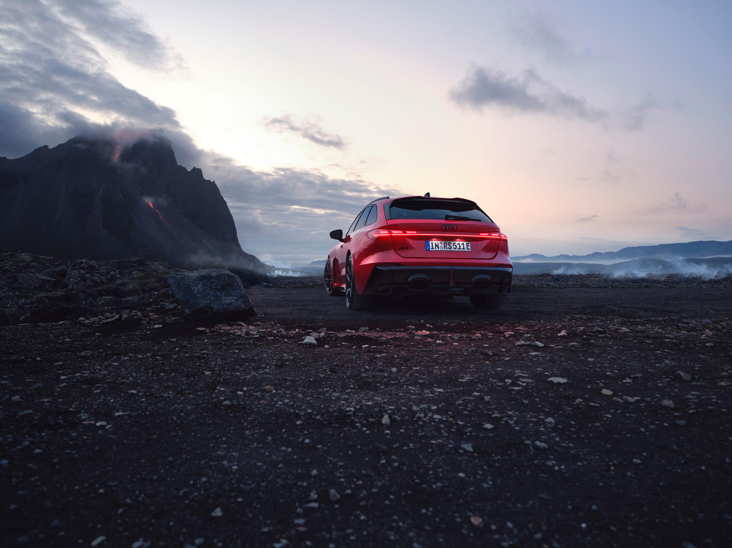 New Audi RS5 exterior view from behind vehicle
