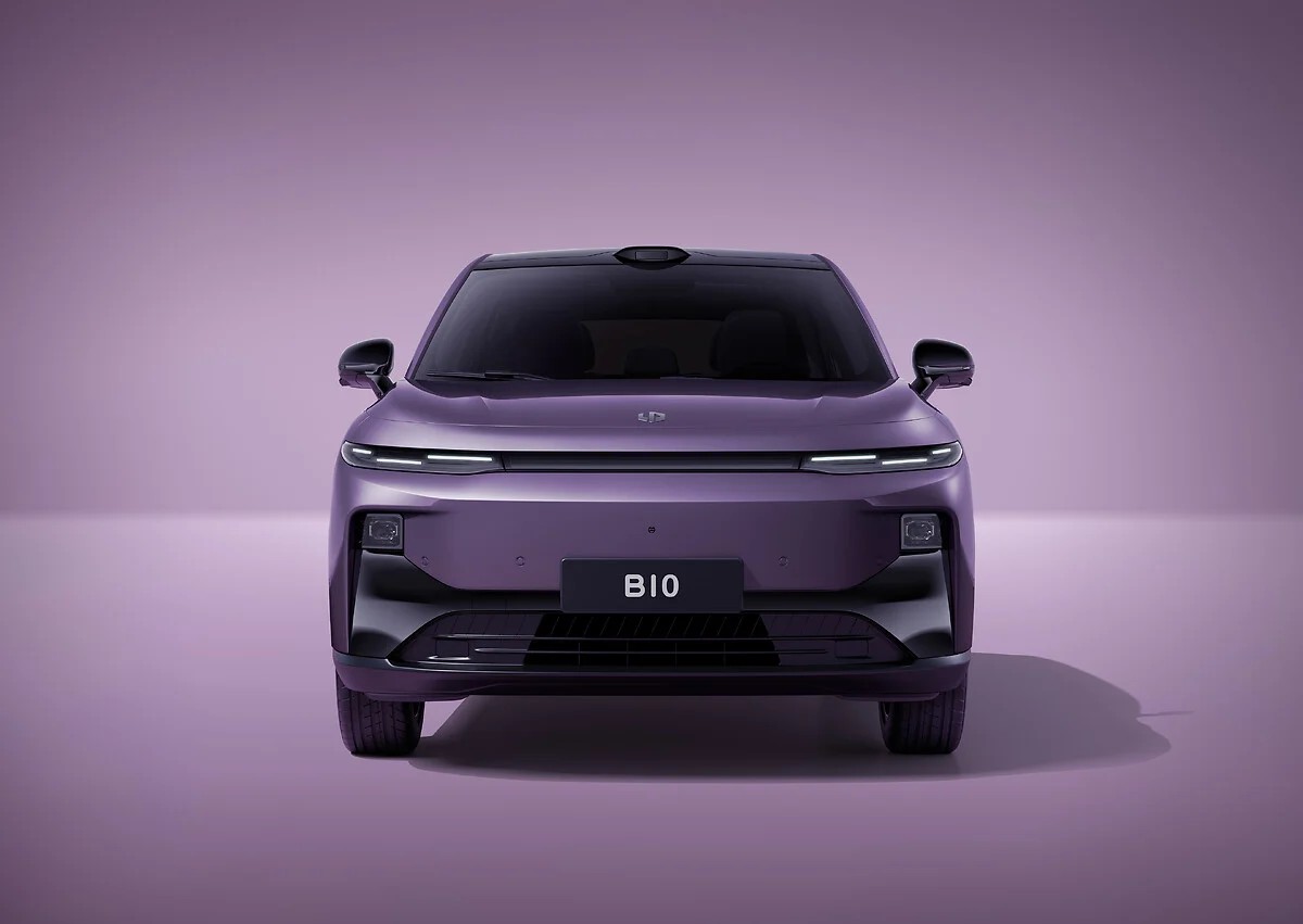 front view of purple leap motor b10