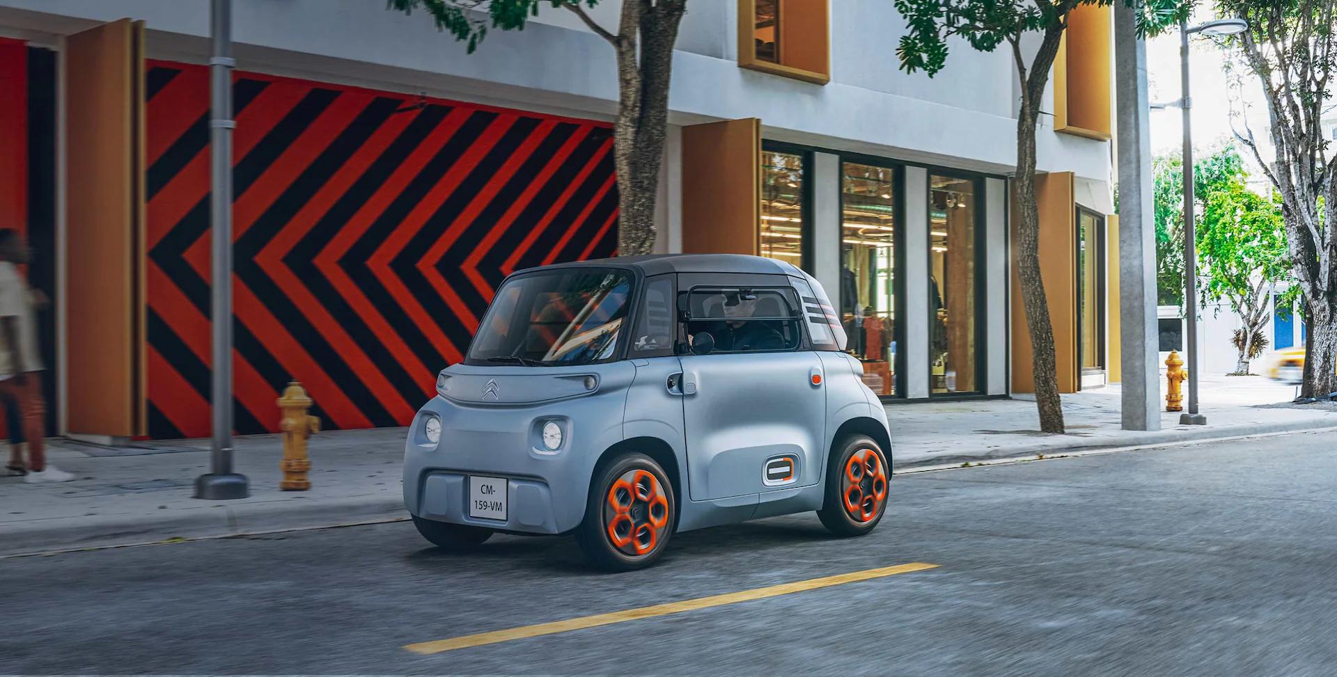parked citroen ami