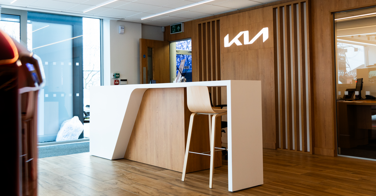 Kia Castleford Refurbished Reception