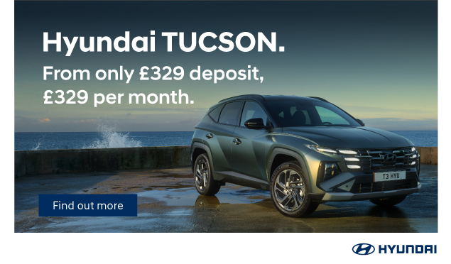The Hyundai TUCSON is available to buy from Richmond Hyundai from only £329 Deposit, £329 per month