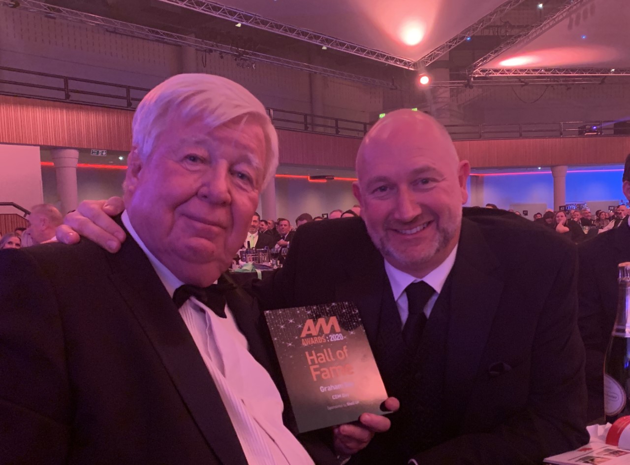 Graham Day with his son Russell Day