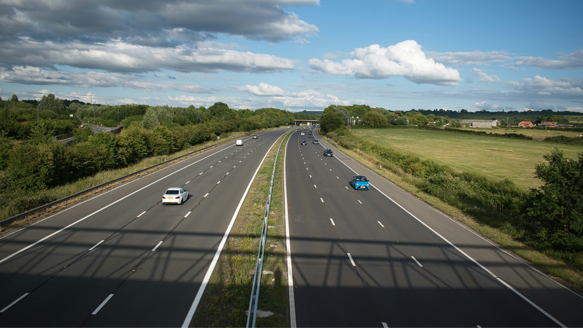 Cars on the motorway