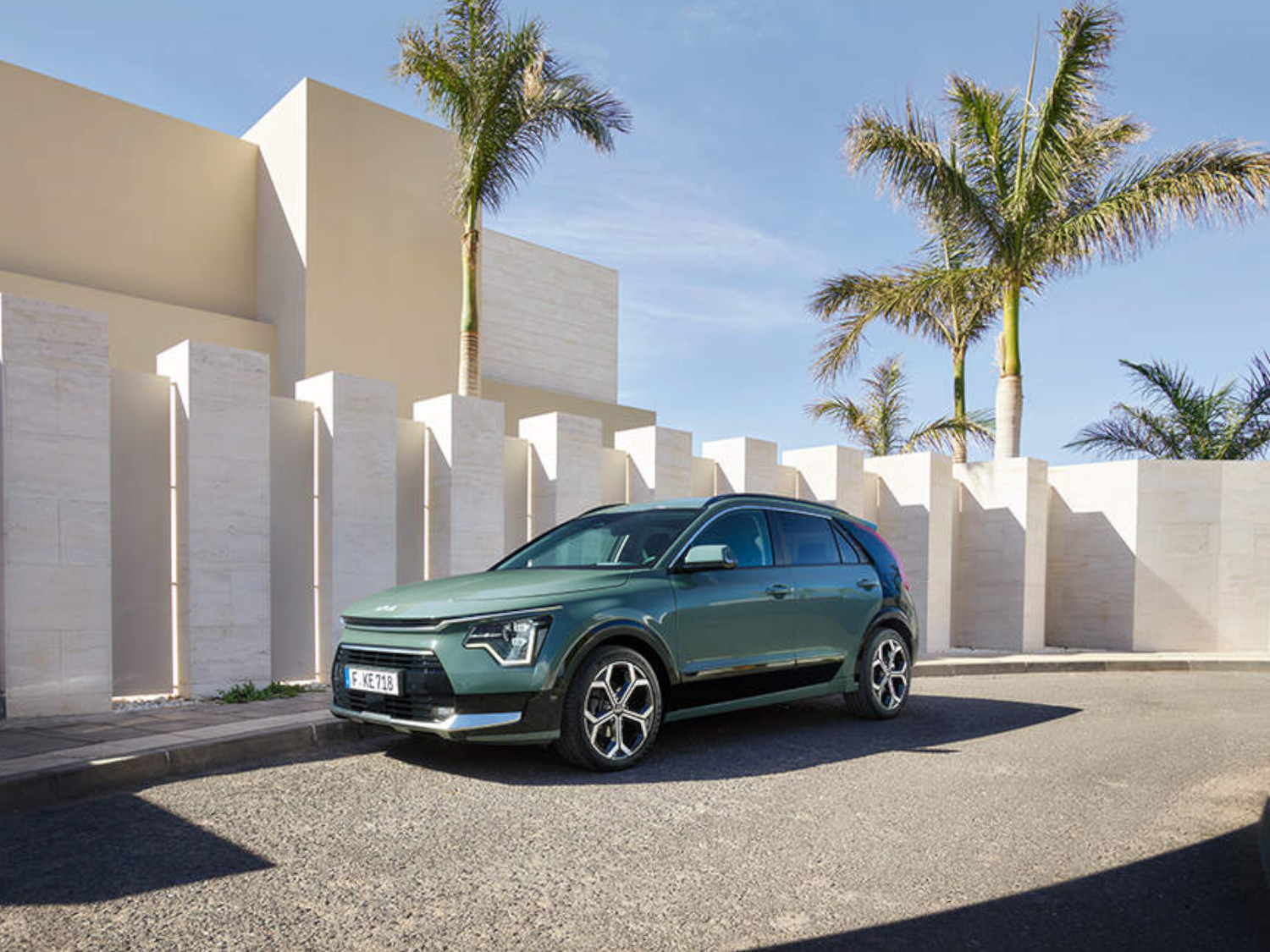 green Kia Niro EV