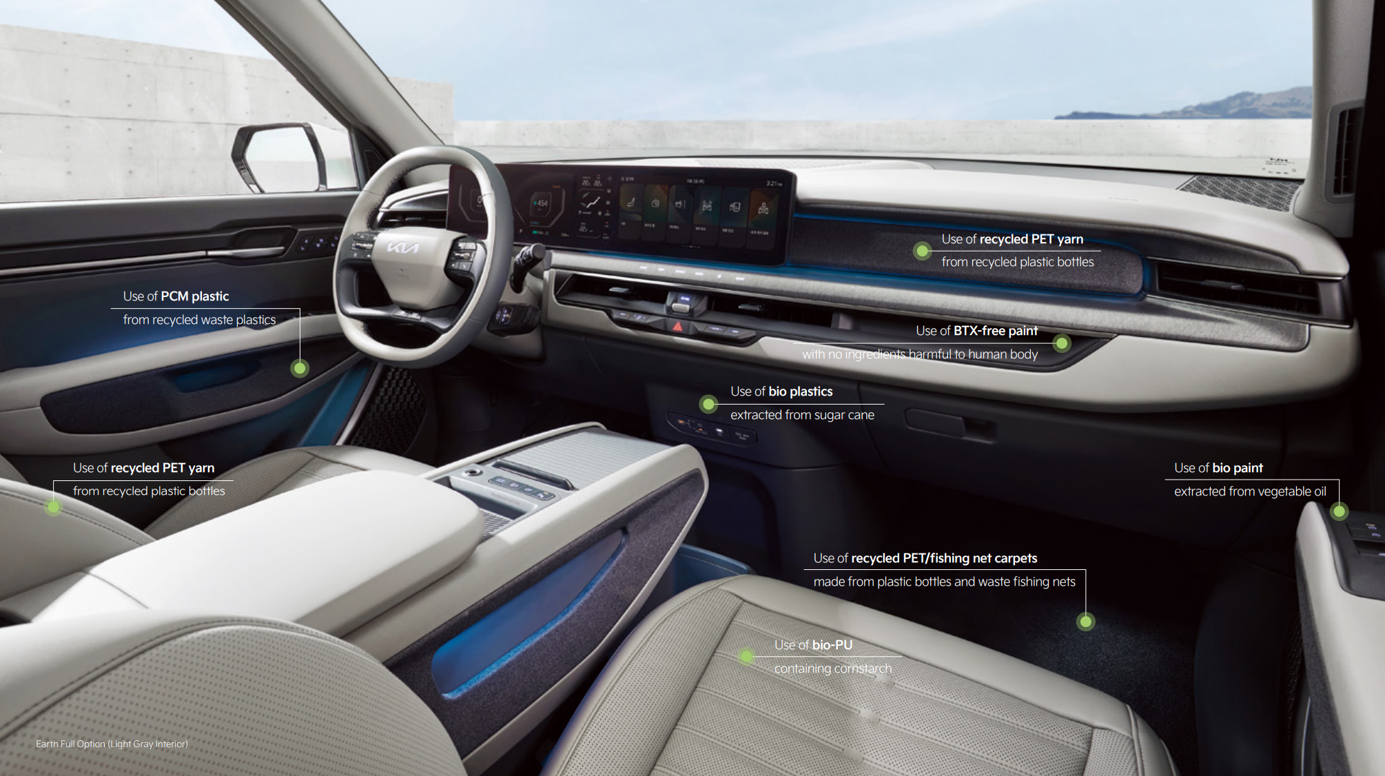 interior of Kia EV9