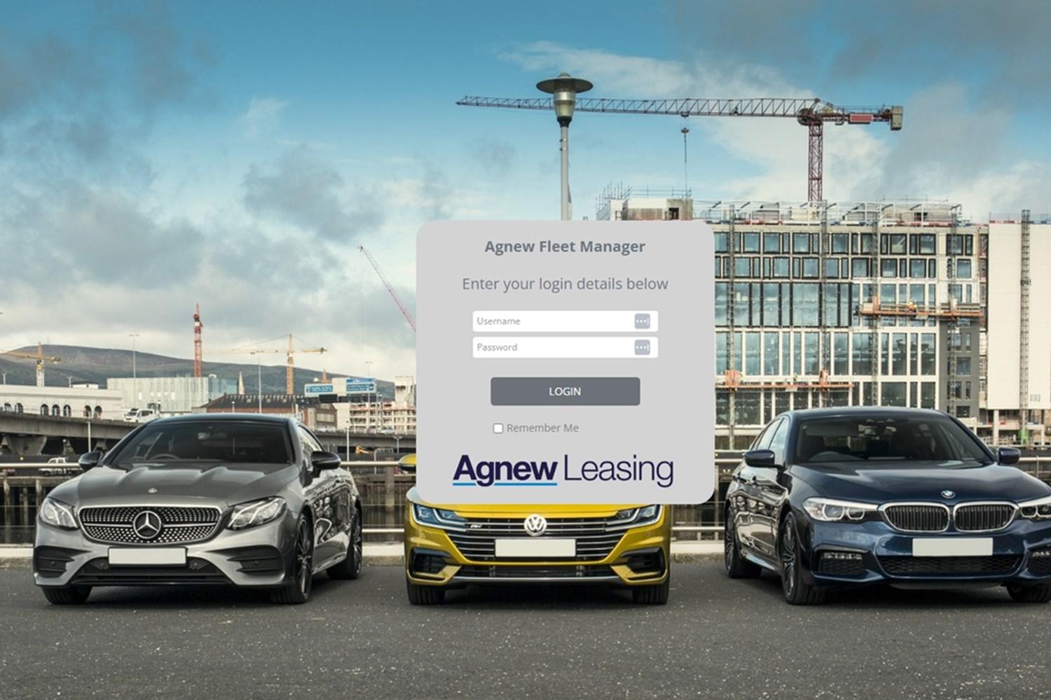 Display of the Agnew Leasing fleet management system available online