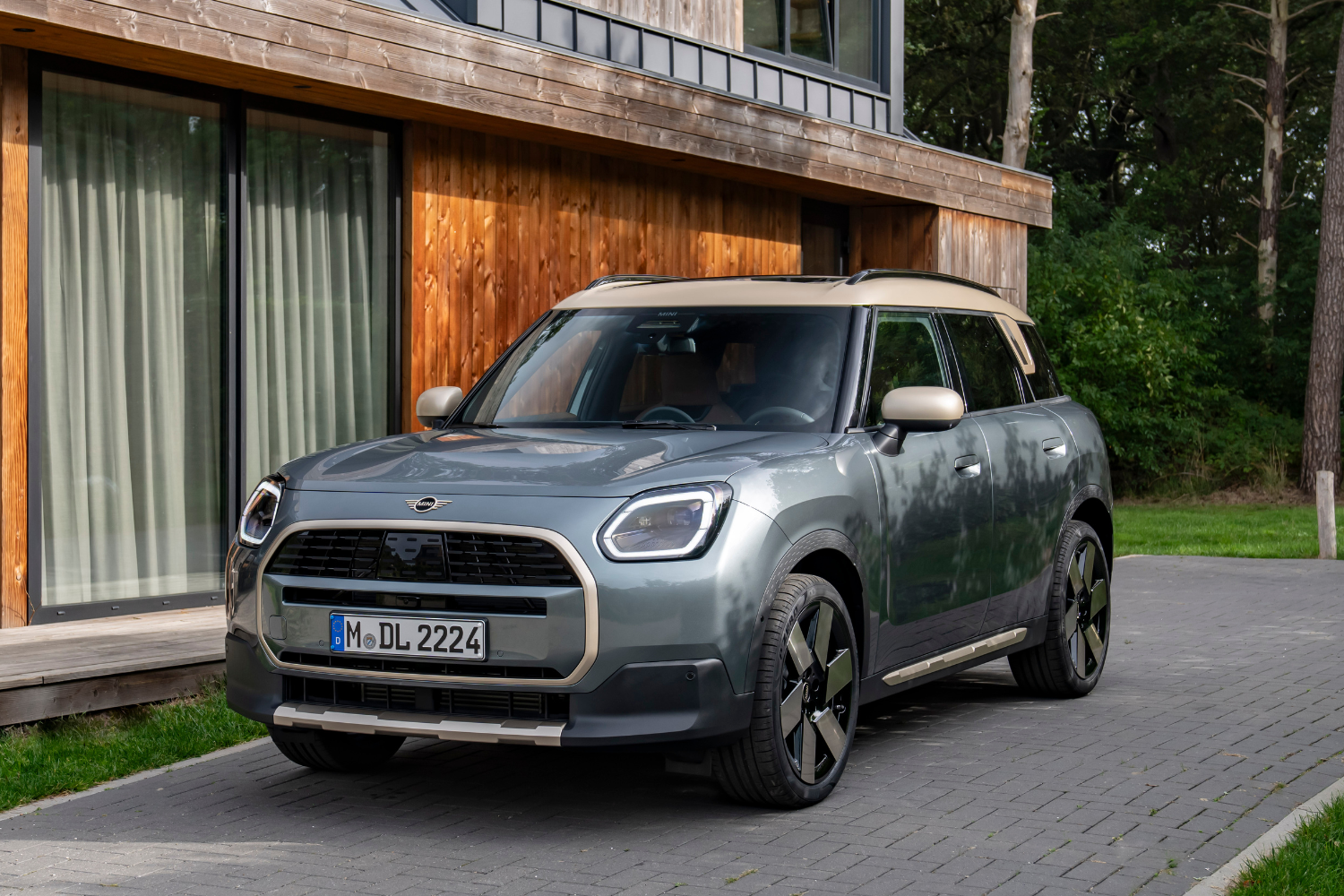 A grey 2024 MINI Countryman.