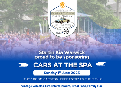 Startin Kia Warwick Proud to support Classic Cars, Community Spirit, and Charity: Leamington’s Annual Show