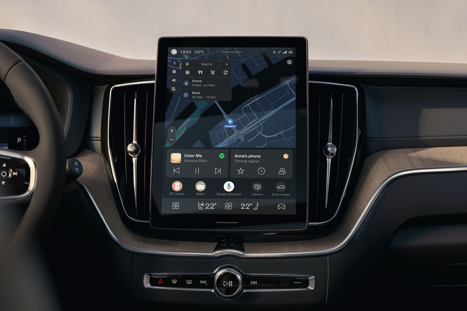 The latest technology inside the Volvo XC60, featuring a touchscreen centre console.