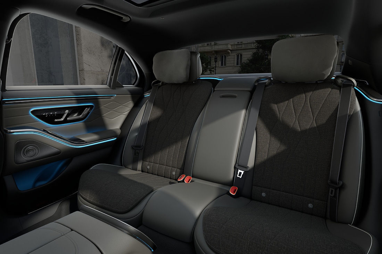 New Mercedes-Benz S-Class Saloon back seat interior