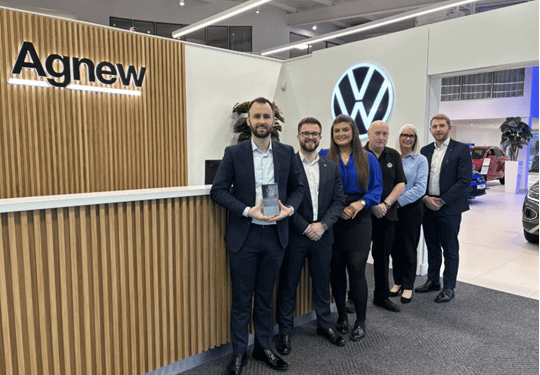 Agnew Volkswagen Named Volkswagen UK Fleet Business of the Year 2025