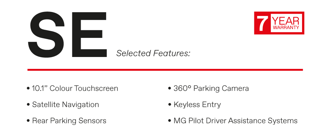 MG ZS EV SE Features