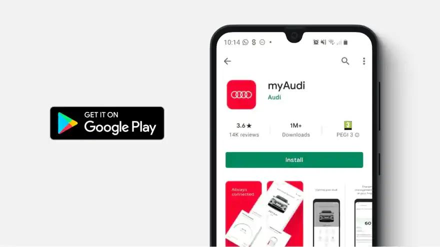 My Audi app available from the Apple and Android app store.