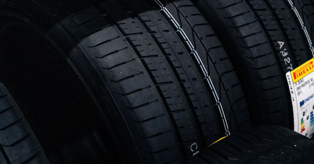 Close Up of All-Season Tyres