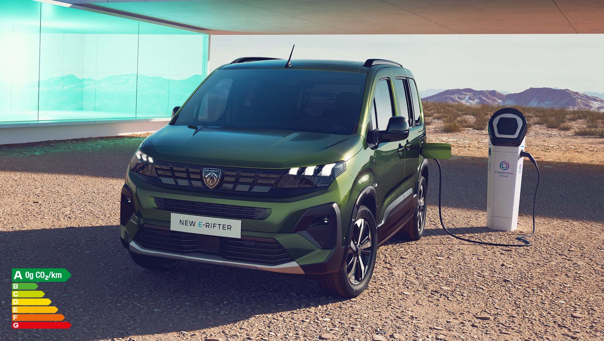 Green Peugeot Rifter
