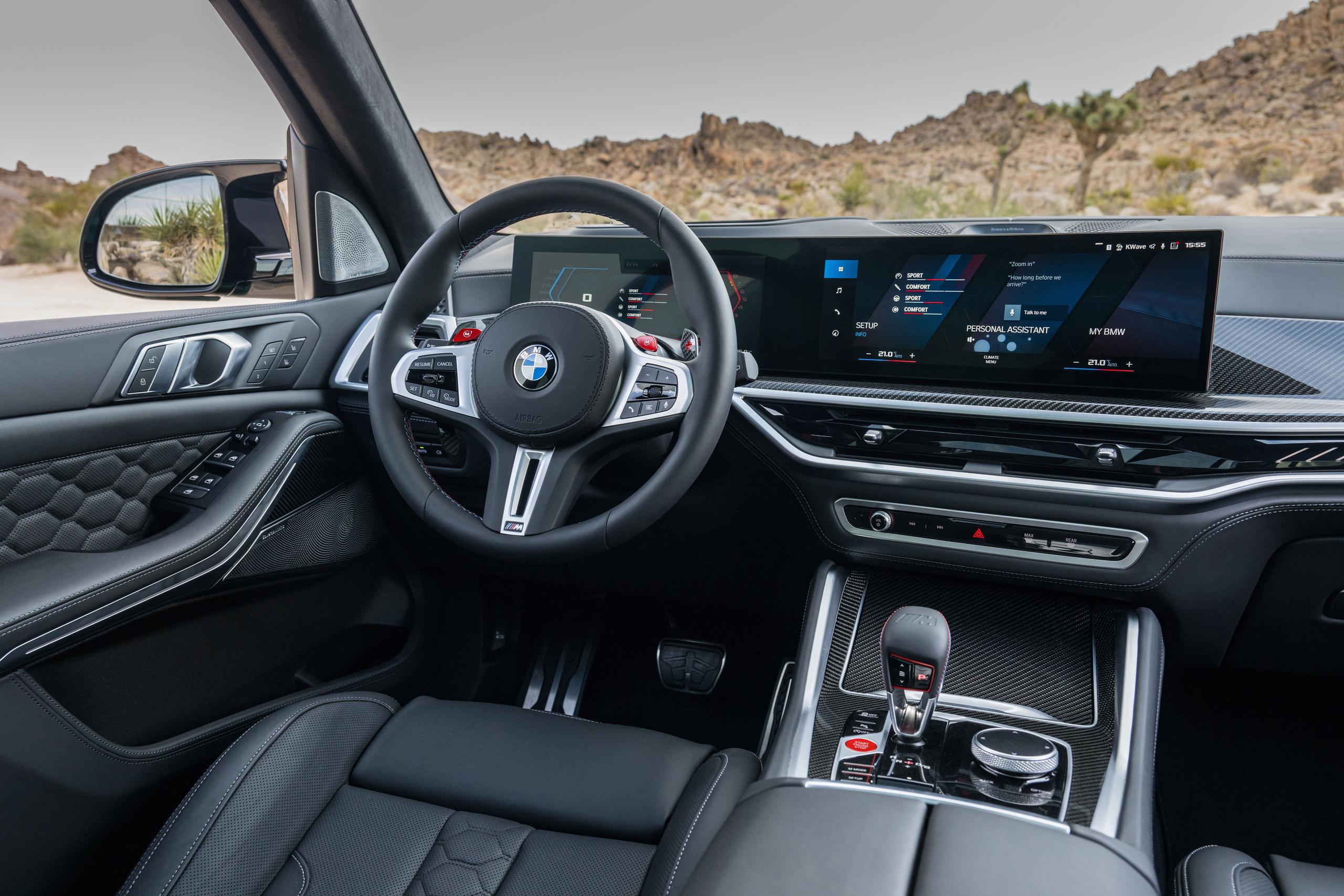 New BMW X5 M Competition interior digital infotainment system