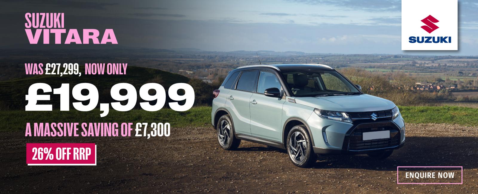 Suzuki Vitara - Save £7,300 off RRP